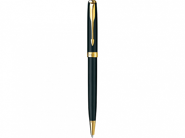 Ручка Parker шариковая "Sonnet Matte Black GT" с логотипом в Белгороде заказать по выгодной цене в кибермаркете AvroraStore
