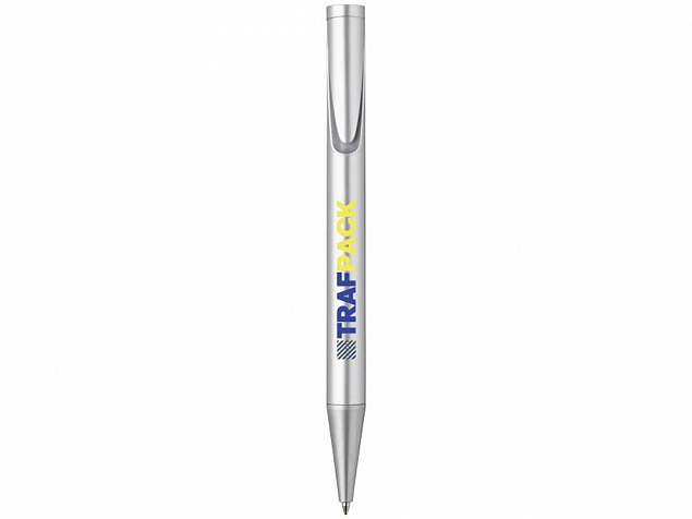 Ручка шариковая Carve, серебристый с логотипом в Белгороде заказать по выгодной цене в кибермаркете AvroraStore