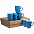 Набор кружек Good Morning c покрытием софт-тач, синий с логотипом в Белгороде заказать по выгодной цене в кибермаркете AvroraStore