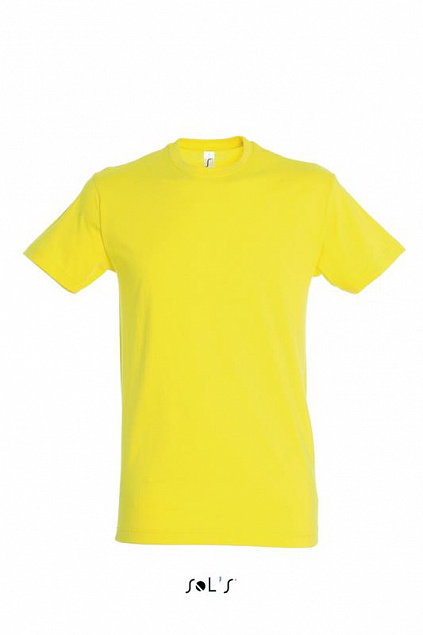 Фуфайка (футболка) REGENT мужская,Лимонный L с логотипом в Белгороде заказать по выгодной цене в кибермаркете AvroraStore