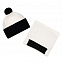 Шапка Snappy, белая с черным с логотипом в Белгороде заказать по выгодной цене в кибермаркете AvroraStore