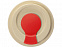 Стакан с пшеничным волокном с силиконовой манжетой и клапаном на крышке, красный с логотипом в Белгороде заказать по выгодной цене в кибермаркете AvroraStore