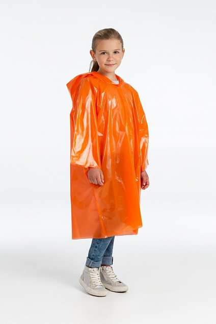 Дождевик-плащ детский BrightWay Kids, оранжевый с логотипом в Белгороде заказать по выгодной цене в кибермаркете AvroraStore
