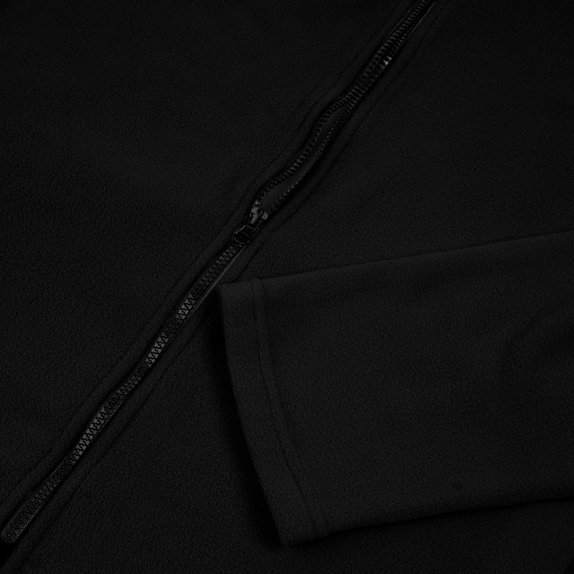 Куртка флисовая унисекс Manakin, черная с логотипом в Белгороде заказать по выгодной цене в кибермаркете AvroraStore