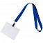 Лента для бейджа Neckband, синий с логотипом в Белгороде заказать по выгодной цене в кибермаркете AvroraStore