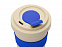Стакан с пшеничным волокном с силиконовой манжетой и клапаном на крышке, синий с логотипом в Белгороде заказать по выгодной цене в кибермаркете AvroraStore