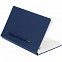 Ежедневник Magnet Shall с ручкой, синий с логотипом в Белгороде заказать по выгодной цене в кибермаркете AvroraStore