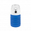 Бутылка для воды складная с карабином SPRING; синяя, 550/250 мл, силикон с логотипом в Белгороде заказать по выгодной цене в кибермаркете AvroraStore