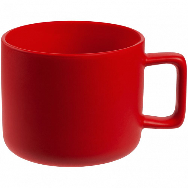 Чашка Jumbo, матовая, красная с логотипом в Белгороде заказать по выгодной цене в кибермаркете AvroraStore