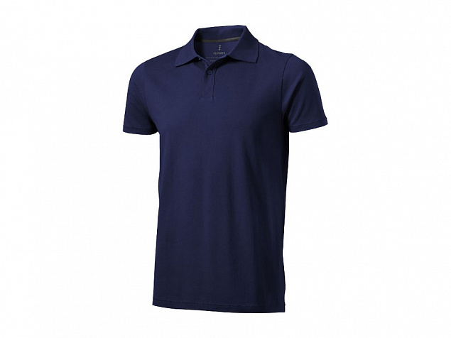 Рубашка поло Seller мужская, темно-синий с логотипом в Белгороде заказать по выгодной цене в кибермаркете AvroraStore