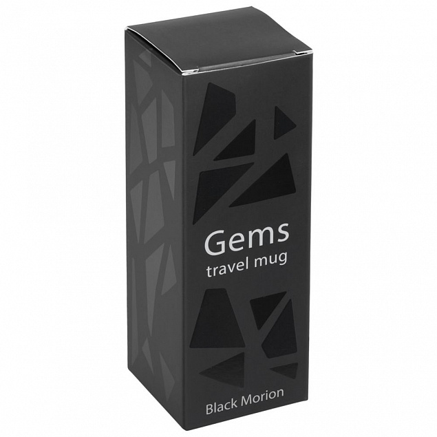 Термостакан Gems Black Morion, черный морион с логотипом в Белгороде заказать по выгодной цене в кибермаркете AvroraStore