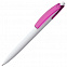 Ручка шариковая Bento, белая с розовым с логотипом в Белгороде заказать по выгодной цене в кибермаркете AvroraStore