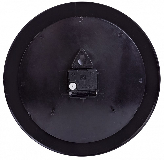Часы настенные Vivid large, черные с логотипом в Белгороде заказать по выгодной цене в кибермаркете AvroraStore