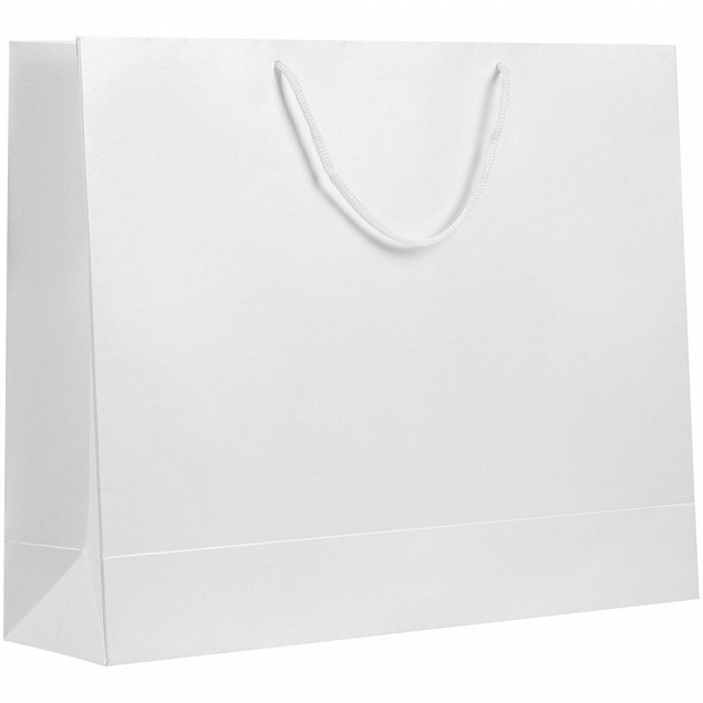 Пакет бумажный «Блеск», большой, белый с логотипом в Белгороде заказать по выгодной цене в кибермаркете AvroraStore