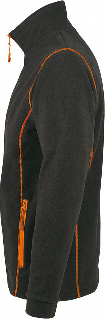 Куртка мужская Nova Men 200, темно-серая с оранжевым с логотипом в Белгороде заказать по выгодной цене в кибермаркете AvroraStore