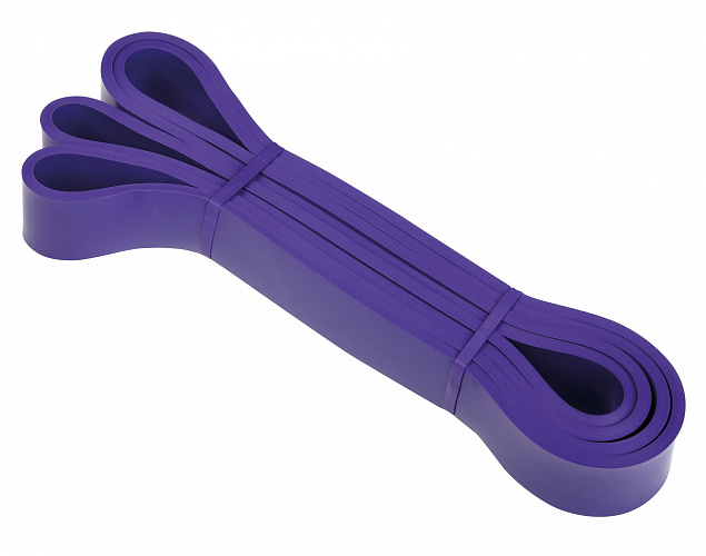 Фитнес-резинка STRONG POWER, сопротивление весу ок. 15,9-38,6 кг, фиолетовый с логотипом в Белгороде заказать по выгодной цене в кибермаркете AvroraStore