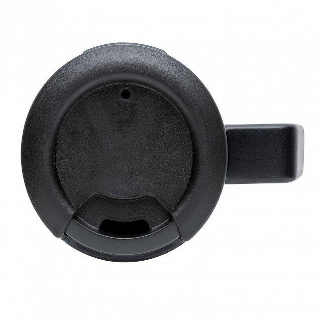 Термокружка с ручкой Coffee-to-go, черный с логотипом в Белгороде заказать по выгодной цене в кибермаркете AvroraStore