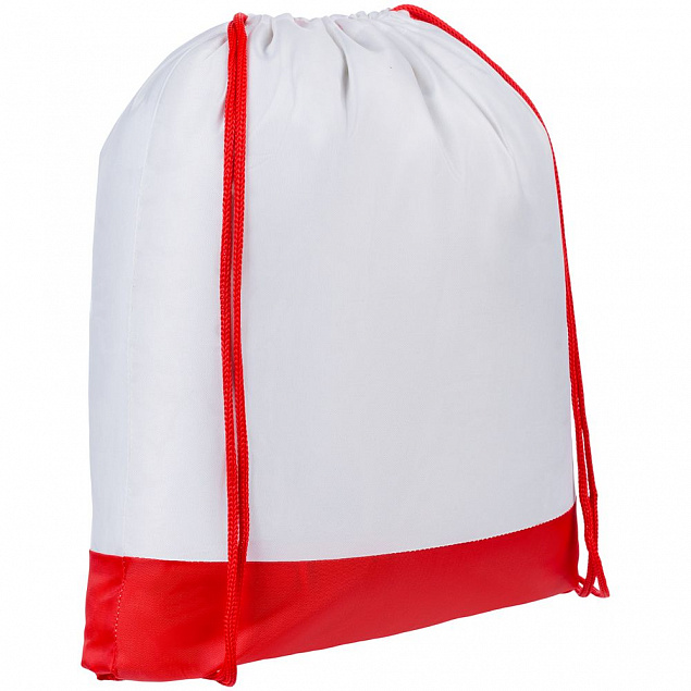 Рюкзак детский Classna, белый с красным с логотипом в Белгороде заказать по выгодной цене в кибермаркете AvroraStore