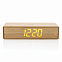 Часы с будильником Bamboo с функцией беспроводной зарядки, 5 Вт с логотипом в Белгороде заказать по выгодной цене в кибермаркете AvroraStore