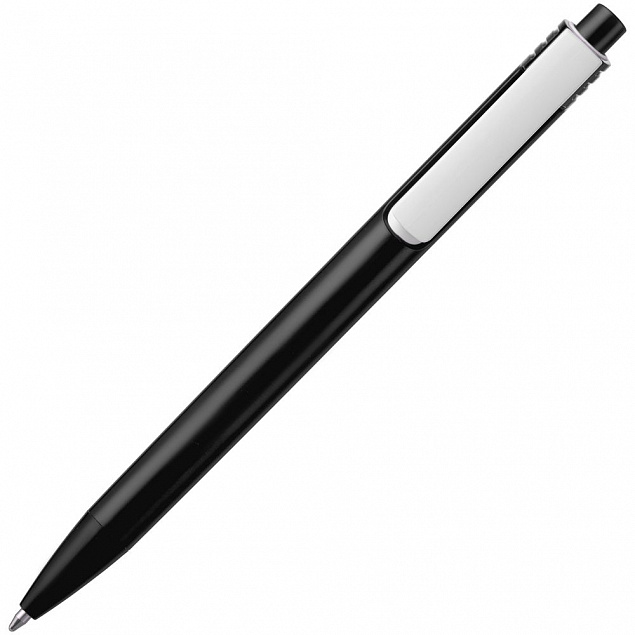 Ручка шариковая Rush, черная с логотипом в Белгороде заказать по выгодной цене в кибермаркете AvroraStore