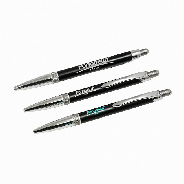 Шариковая ручка Bali, черная/серебряная, в упаковке с логотипом в Белгороде заказать по выгодной цене в кибермаркете AvroraStore