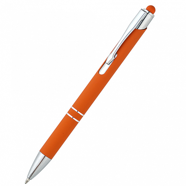 Ручка металлическая Ingrid - Оранжевый OO с логотипом в Белгороде заказать по выгодной цене в кибермаркете AvroraStore