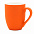 Кружка Elegante софт-тач 350мл - Оранжевый OO с логотипом в Белгороде заказать по выгодной цене в кибермаркете AvroraStore