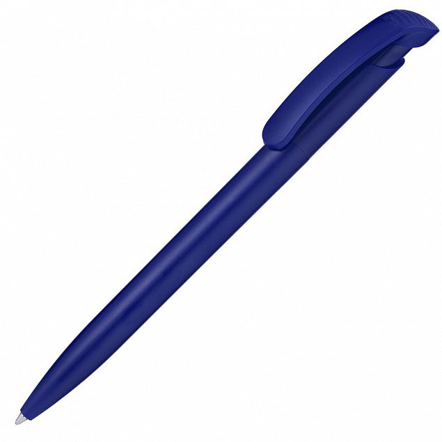 Ручка шариковая Clear Solid, синяя с логотипом в Белгороде заказать по выгодной цене в кибермаркете AvroraStore