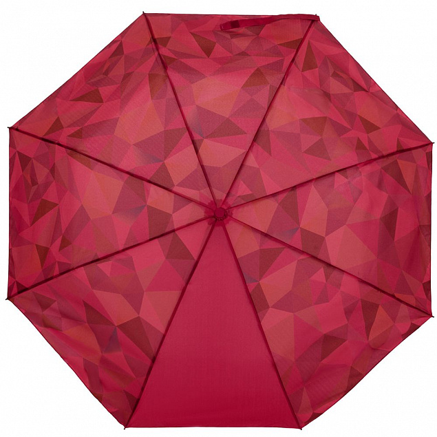 Складной зонт Gems, красный с логотипом в Белгороде заказать по выгодной цене в кибермаркете AvroraStore