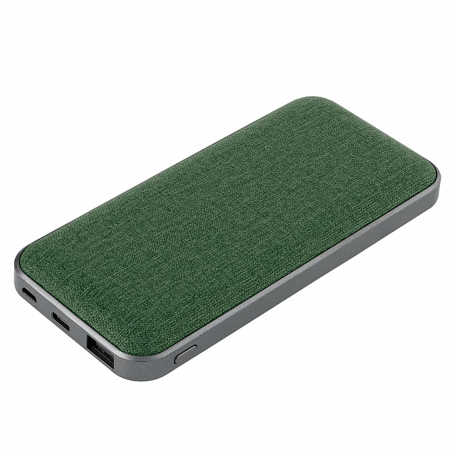 Внешний аккумулятор, Tweed PB, 10000 mah, зеленый, подарочная упаковка с блистером с логотипом в Белгороде заказать по выгодной цене в кибермаркете AvroraStore