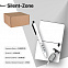Набор подарочный SILENT-ZONE: бизнес-блокнот, ручка, наушники, коробка, стружка, бело-черный с логотипом в Белгороде заказать по выгодной цене в кибермаркете AvroraStore