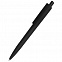 Ручка пластиковая Agata софт-тач, чёрная с логотипом в Белгороде заказать по выгодной цене в кибермаркете AvroraStore
