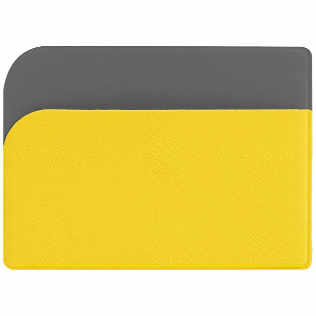 Чехол для карточек Dual, желтый с логотипом в Белгороде заказать по выгодной цене в кибермаркете AvroraStore