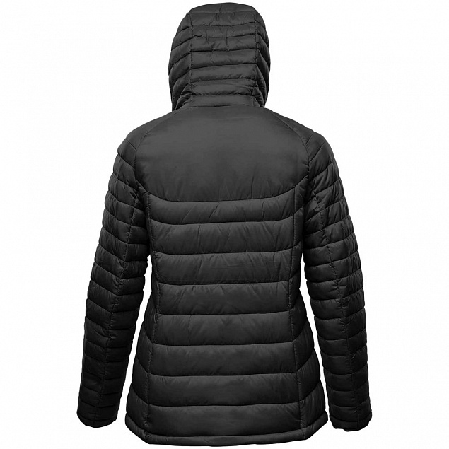Куртка компактная женская Stavanger, черная с логотипом в Белгороде заказать по выгодной цене в кибермаркете AvroraStore