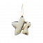 Ёлочная игрушка Звездочка (белый с золотым ) с логотипом в Белгороде заказать по выгодной цене в кибермаркете AvroraStore