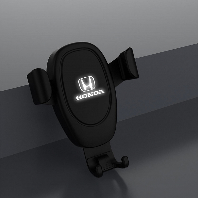 Автомобильное беспроводное (10W) зарядное устройство "Clamp SOFTTOUCH" с подсветкой логотипа, покрытие soft touch с логотипом в Белгороде заказать по выгодной цене в кибермаркете AvroraStore
