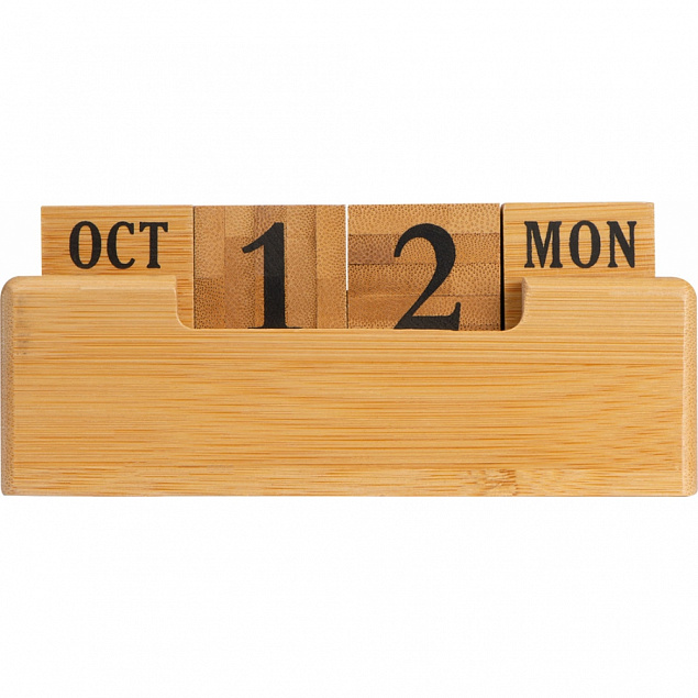 Вечный настольный календарь из бамбука с логотипом в Белгороде заказать по выгодной цене в кибермаркете AvroraStore