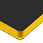 Ежедневник Flexpen Black, недатированный, черный с желтым с логотипом в Белгороде заказать по выгодной цене в кибермаркете AvroraStore