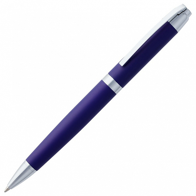 Ручка шариковая Razzo Chrome, синяя с логотипом в Белгороде заказать по выгодной цене в кибермаркете AvroraStore