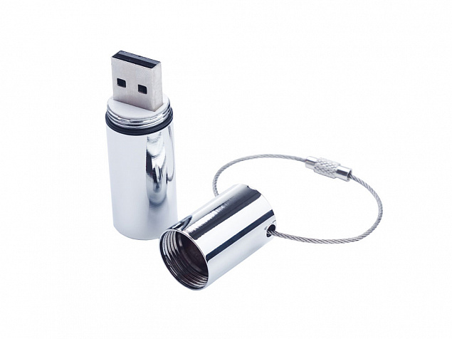 USB 3.0- флешка на 64 Гб «Цилиндр» с логотипом в Белгороде заказать по выгодной цене в кибермаркете AvroraStore