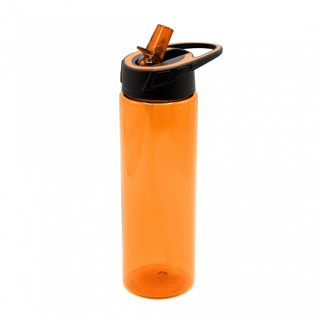 Пластиковая бутылка Mystik - Оранжевый OO с логотипом в Белгороде заказать по выгодной цене в кибермаркете AvroraStore