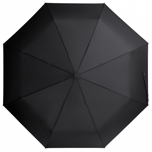 Складной зонт Hogg Trek, черный с логотипом в Белгороде заказать по выгодной цене в кибермаркете AvroraStore