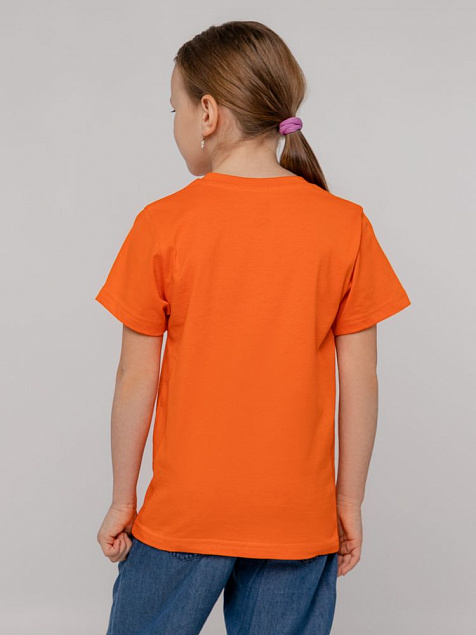 Футболка детская T-Bolka Kids, оранжевая с логотипом в Белгороде заказать по выгодной цене в кибермаркете AvroraStore