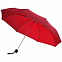 Зонт складной Fiber Alu Light, красный с логотипом в Белгороде заказать по выгодной цене в кибермаркете AvroraStore