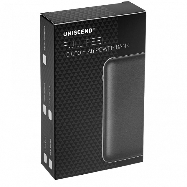 Внешний аккумулятор Uniscend Full Feel 10000 mAh, белый с логотипом в Белгороде заказать по выгодной цене в кибермаркете AvroraStore