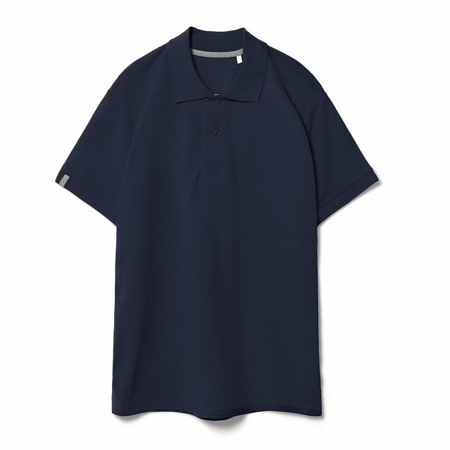 Рубашка поло мужская Virma Premium, темно-синяя с логотипом в Белгороде заказать по выгодной цене в кибермаркете AvroraStore
