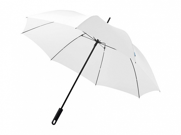 Зонт трость Halo, механический 30, белый с логотипом в Белгороде заказать по выгодной цене в кибермаркете AvroraStore