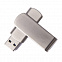 USB flash-карта SWING METAL (16Гб), серебристая, 5,3х1,7х0,9 см, металл с логотипом в Белгороде заказать по выгодной цене в кибермаркете AvroraStore