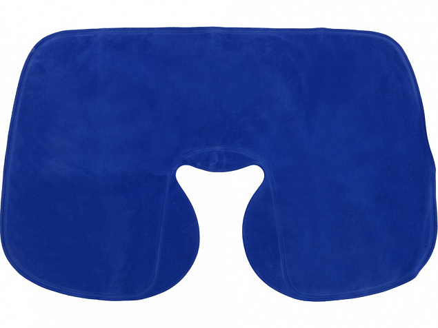 Подушка надувная Релакс, синий классический с логотипом в Белгороде заказать по выгодной цене в кибермаркете AvroraStore