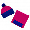 Шапка Snappy, розовая (фуксия) с синим с логотипом в Белгороде заказать по выгодной цене в кибермаркете AvroraStore